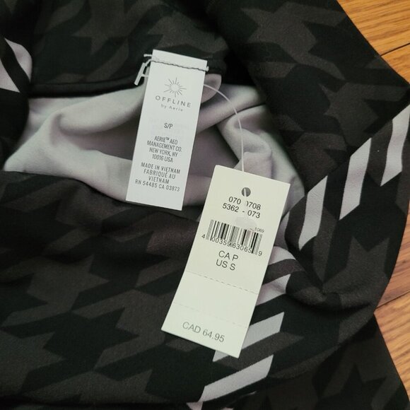 NWT AERIE | OFFLINE Real Me XTRA 7/8 Hi-Rise Legging Patterned | Sz. S - Picture 8 of 11